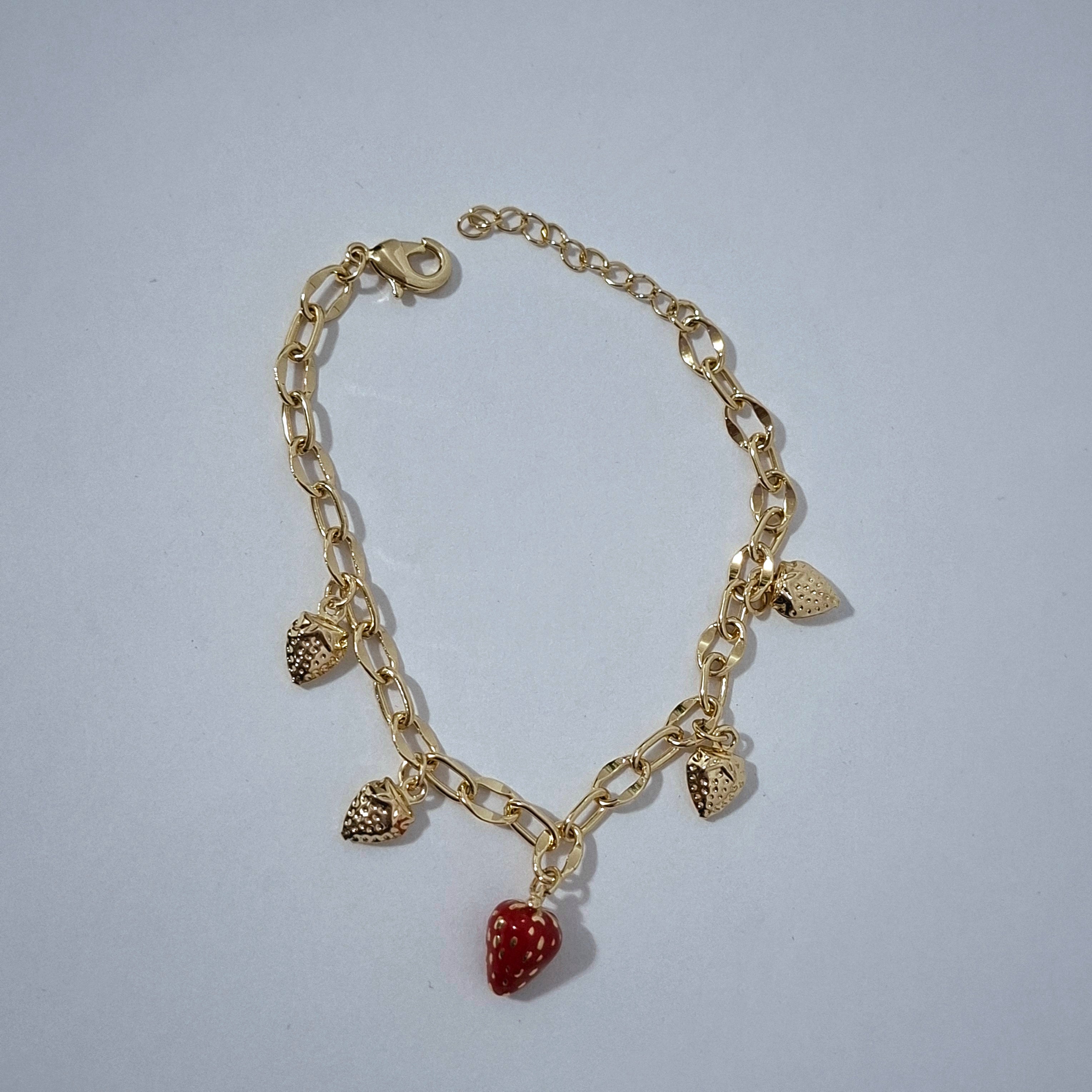 Cascabel de fresas - Pulsera
