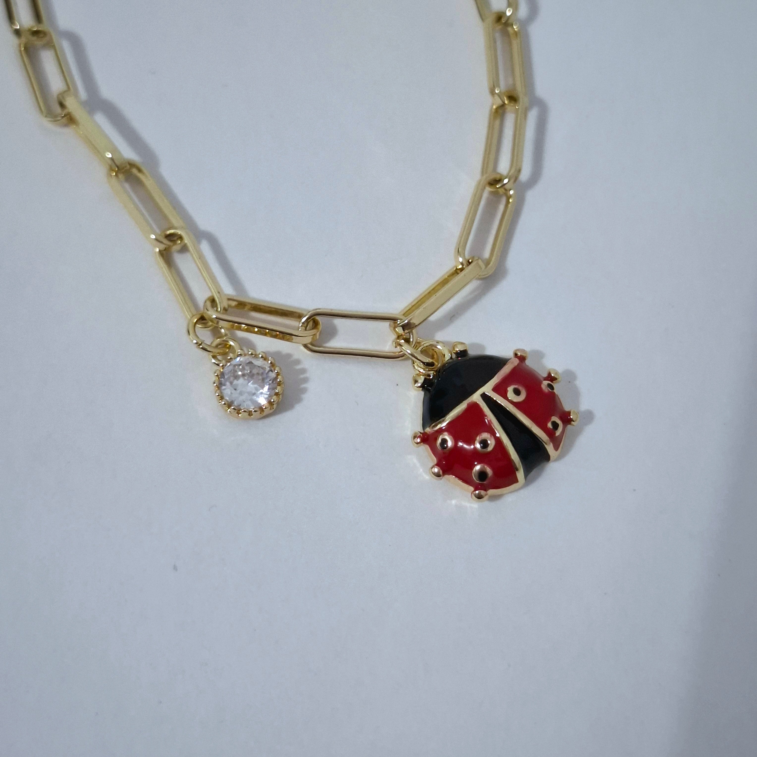 Mariquita de luz - Pulsera