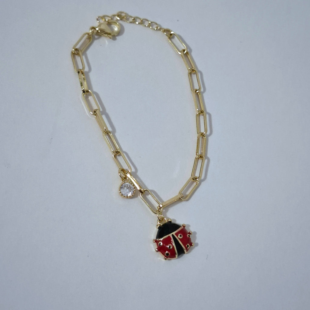Mariquita de luz - Pulsera