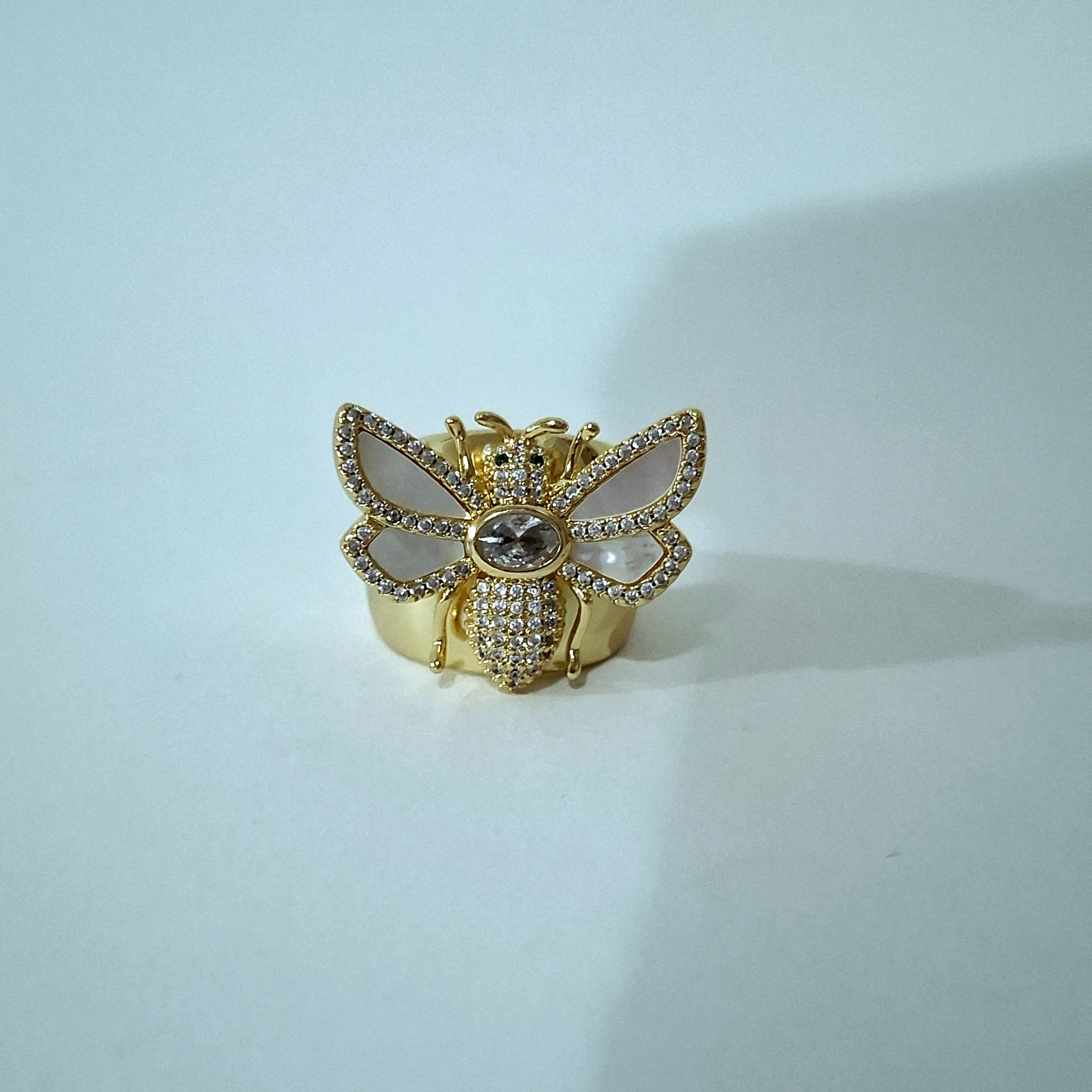 Abeja blanca - Anillo